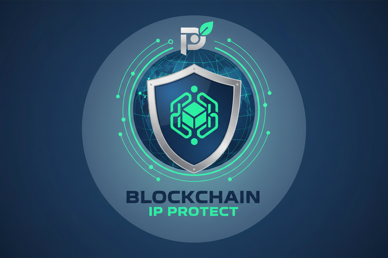 blockchain IP protection icon