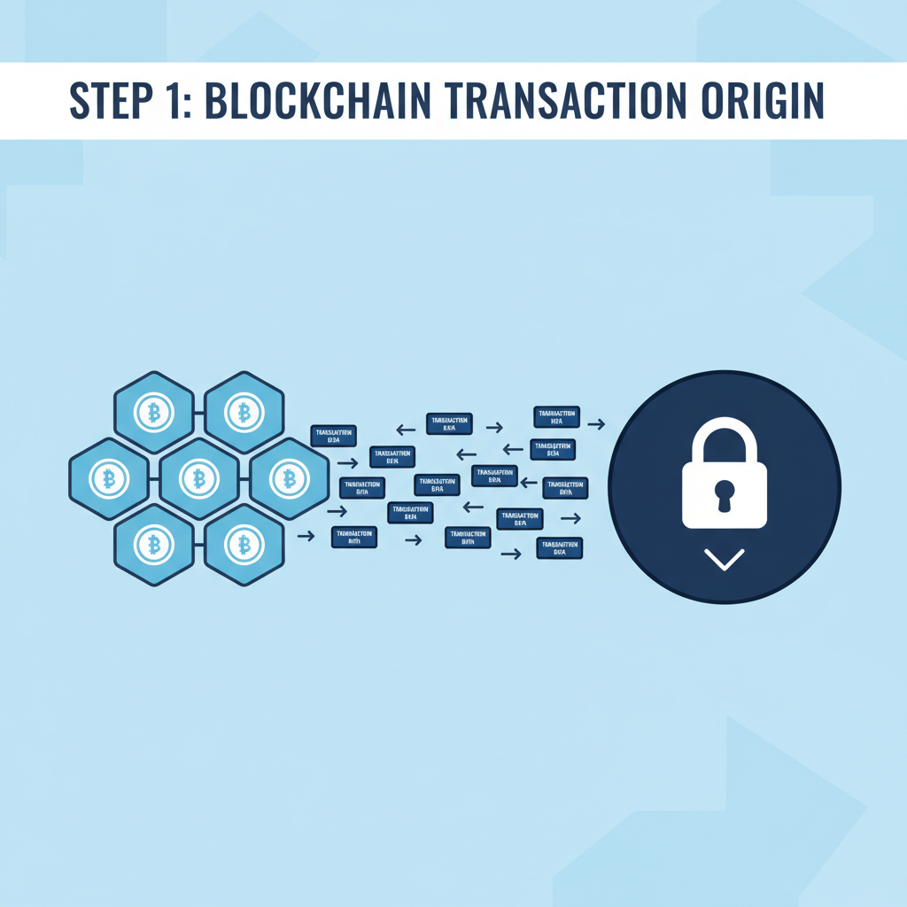data pipeline transforming blockchain transactions into training samples