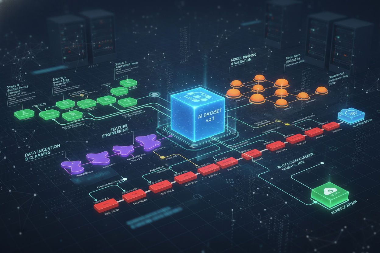 AI dataset blockchain provenance graph